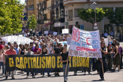 Manifestación del movimiento 15M en Soria en contra de la firma del pacto del euro. / C. Serrano (Ical)-