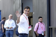 Pedro Sánchez, en el congreso socialista de Madrid.-DAVID CASTRO