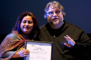 Guillermo del Toro entrega becas a jóvenes mexicanos.-AFP