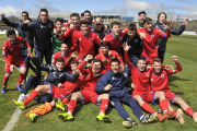 El Numancia se proclamó ayer campeón de liga en el Grupo 2 de División de Honor Juvenil.-VALENTÍN GUISANDE