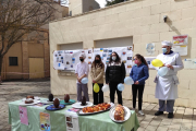 Detalle del acto de sensibilización con Ucrania realizado por el CIFP La Merced. HDS