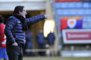 El entrenador del Numancia, Juan Antonio Anquela. / DIEGO MAYOR-