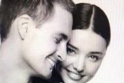 Miranda Kerr y su prometido, Evan Spiegel.-INSTAGRAM