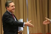 El director de la Agencia Tributaria, Santiago Menéndez, en la Comisión de Presupuestos del Congreso de los Diputados.-JUAN MANUEL PRATS