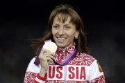 Savinova, con la medalla de oro en Londres 2012.-MATT SLOCUM