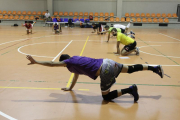 Primera sesión de entrenamiento, ayer, del Sporting CVSoria en el San Andrés.-LUIS ÁNGEL TEJEDOR