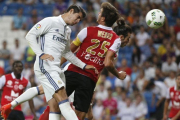 Morata marca su único gol de la temporada ante el Stade Reims, en el trofeo Bernabéu.-MARISCAL / EFE