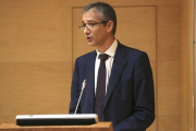 El gobernador del Banco de España, Pablo Hernández de Cos.-DAVID CASTRO