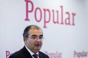 Ángel Ron, presidente del Popular, durante la presentación de resultados obtenidos por la entidad en el 2015.-EFE/EMILIO NARANJO