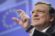 José Manuel Durao Barroso, en su última rueda de prensa como presidente de la Comisión Europea, el 29 de octubre del 2014.-EFE / OLIVIER HOSLET