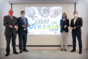 Modesto Fernández, Carlos Martínez, Rosa Gallego y Alberto Martín durante la presentación. GONZALO MONTESEGURO