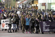 Un momento de la manifestación celebrada el año pasado con motivo del Día Internacional de la Mujer.-MARIO TEJEDOR