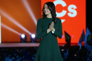 Inés Arrimadas, en un acto de campaña.-SILVIA JARDI