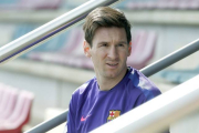 Leo Messi, en la Ciudad Deportiva, en una imagen de archivo.-EFE/ANDREU DALMAU