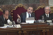 El tribunal que juzga a los líderes del procés, presidido por Manuel Marchena.-EFE / TRIBUNAL SUPREMO