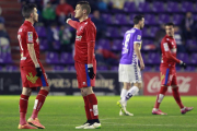 Julio Álvarez y Pedraza en el encuentro en Zorrilla que perdía el Numancia ante el Valladolid.-Área 11