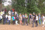 Participantes en la ruta micológica de esta mañana en  El Burgo.-A. HERNANDO