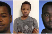 Tres de los cuatro detenidos por matar a los dos policías. De izquierda a derecha, Marvin Banks, Joanie Calloway y Curtis Banks.-Foto: REUETRS