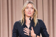 Maria Sharapova, durante la rueda de prensa en Los Ángeles.-AFP / ROBYN BECK