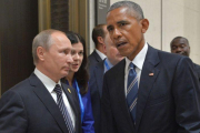 Obama y Putin durante la cumbre de Huangzhou.-Alexei Druzhinin / AP