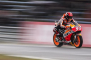 Marc Márquez ha volado hoy, sobre el agua, en Assen (Holanda).-ALEJANDRO CERESUELA