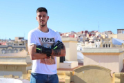 El nuevo portero numantino Dani Barrio con la ciudad de Melilla al fondo-El Faro de Melilla