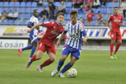 Gaztañaga en el último partido jugado en Los Pajaritos ante la Ponferradina.-Diego Mayor