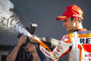 Dani Pedrosa, en el circuito de Cheste.-