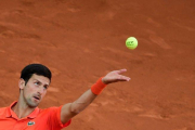Novak Djokovic, durante la final de Madrid.-AFP