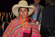 Máxima Acuña ganó el premio medioambiental Goldman en 2016.-FACEBOOK/MÁXIMA ACUÑA