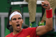 Euforia de Nadal tras superar la primera ronda de los Juegos de Río-2016.-AFP / MARTIN BERNETTI