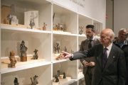 Presentación de la exposición 'Divertimentos de taller', del escultor Venancio Blanco, en la sala de Santo Domingo.-ICAL