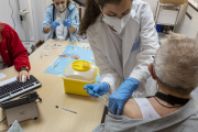 Inoculación de la vacuna contra el Covid. HDS