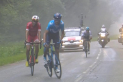 Alejandro Valverde y Dani Navarro, en acción.-/ MOVISTAR TEAM