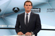 Albert Rivera, durante el debate de Atresmedia.-EFE / JUANJO MARTÍN