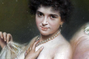 Obra ‘Retrato de una dama’, de Maximino Peña.-
