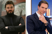 El diputado de ERC Gabriel Rufián y el presentador de radio y televisión Javier Cárdenas.-