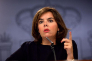 La vicepresidenta, Soraya Sáenz de Santamaría, en una imagen de archivo.-DAVID CASTRO