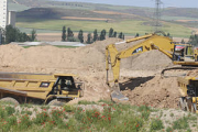 Estado de las obras en el tramo Almazán-Sauquillo de la Autovía de Navarra. / VALENTÍN GUISANDE-