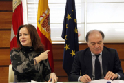 Los consejeros de Economía y Empleo y de Agricultura y Ganadería, Tomás Villanueva y Silvia Clemente, presiden la reunión del Consejo Asesor para la ADE Rural-Ical