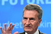 El comisario europeo de presupuesto, Gunther Oettinger.-EMMANUEL DUNAND
