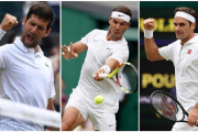 Djokovic, Nadal y Federer, en esta edición de Wimbledon.-AFP / EFE