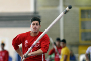 Albert Álvarez durante un entrenamiento en el Caep Soria.-DIEGO MAYOR