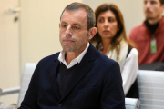 Sandro Rosell, durante el juicio.-AFP