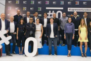 Los profesionales del canal #0 de Movistar+ para la temporada 2016-2017 posa en el Festival de Televisión de Vitoria.-MOVISTAR+