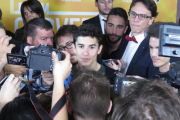Marc Márquez (Honda), hoy en la presentación de la película que ha hecho Movistar+ y Dorna sobre su quinto título mundial.-EMILIO PÉREZ DE ROZAS