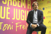 Toni Freixa, durante un acto en la sede de su candiadtura a la presidencia del Barça.-J. M. AROLAS