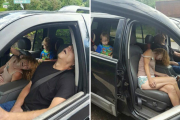 Fotos de una pareja con sobredosis ante un niño de 4 años, difundidas por la policía de Ohio.-