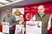 Samuel Moreno, Beatriz Martínez y Juan José Delgado presentan el concurso del Mejor Torrezno del Mundo 2023. HDS