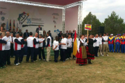 Desfile del equipo español en la ceremonia de ayer. / F. A.-